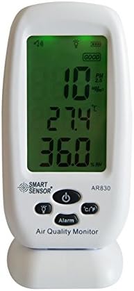 TestHelper AR830 Masaüstü Büyük LCD PM2.5 Hava Kalitesi Monitörü Parçacık Test Cihazı Sıcaklık Nem Ölçümü ile
