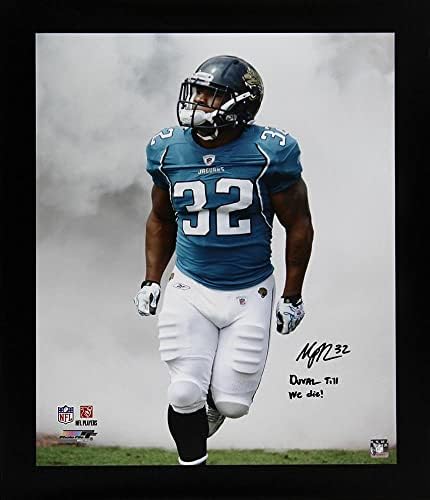 Maurice Jones-Drew İmzalı Jacksonville Jaguarları - Ölene Kadar Duval!Yazıt İmzalı NFL Sanatı