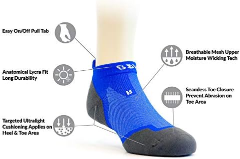 Thirty48 Ultralight Atletik Koşu Çorap ile Erkekler ve Kadınlar için Dikişsiz Ayak, Nem Esneklik, yastık Dolgu