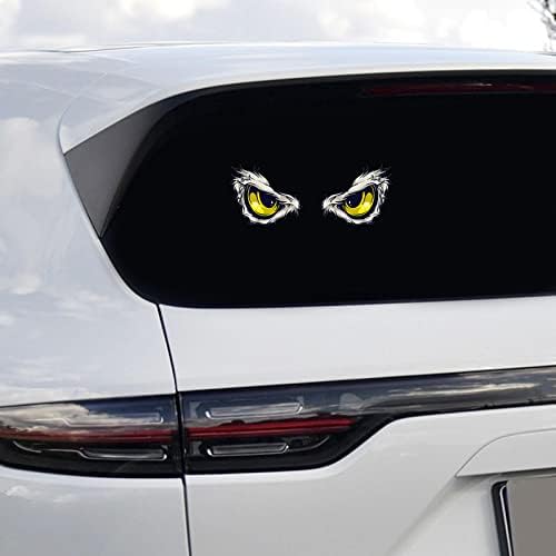 SUNBREATH 2 ADET Araba Vücut Dikiz Aynası Sevimli Kartal Gözler Tarzı Sticker Kapak Çizikler Vinil Çıkartması Dekorasyon