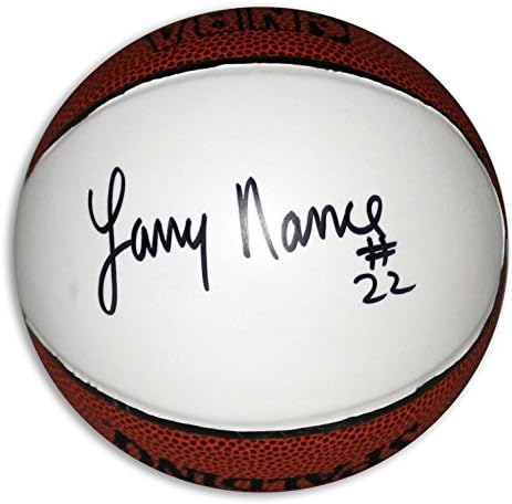 Larry Nance İmzalı Spalding Beyaz Panel Mini Basketbol İmzalı - İmzalı Basketbollar