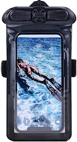 Vaxson telefon kılıfı Siyah ile uyumlu Oukitel U7 PRO / U7 / U7 Max / U7 Artı Su Geçirmez Kılıfı Kuru Çanta [Ekran