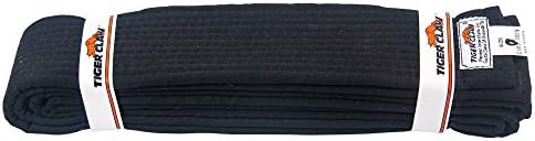 Kaplan Pençesi %100 Pamuk Ekstra Geniş Dövüş Sanatları Üniforma Kemeri (2 inç, Siyah Renk)