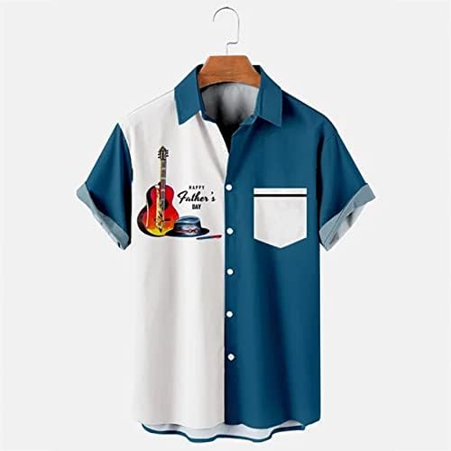 Erkek Bowling Gömlek 1950s Retro havai gömleği Erkekler için 4XL Vintage Rockabilly Tarzı Hızlı Kuru Kısa Kollu Aloha