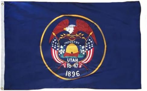 Utah Bayrağı 10X15 Ayak Naylon