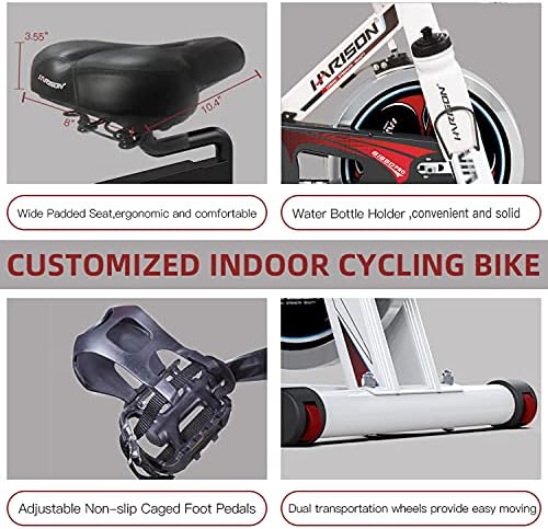 HARİSON Egzersiz Bisikleti Sabit Bisikletler Ev Kullanımı için Kapalı Bisiklet Bisiklet tablet Tutucu ile