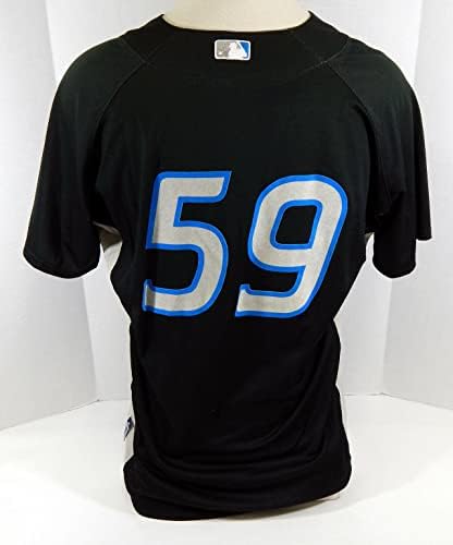2008-10 Toronto Blue Jays 59 Oyunda Kullanılan Siyah Forma Vuruş Antrenmanı ST 46 090 - Oyunda Kullanılan MLB Formaları