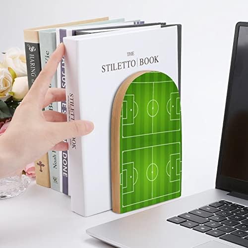Futbol Sahası Dekoratif Kitap Ayracı Raflar için 1 Çift Kitap Biter Kaymaz Ofis Tutma Standı