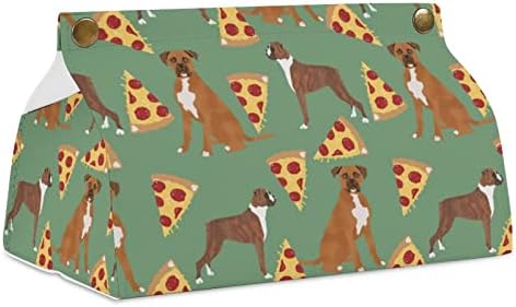 Boksörler Pizza Pizza Gıda Boxer Köpek Doku kutu tutucu Kapak Organizatör Kağıt Dağıtıcı Çanta Peçete Yüz Kağıt Masası