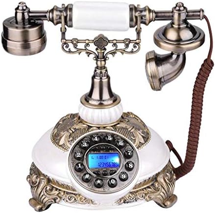 Qdıd Antika Telefon Düğmesi Vintage Retro Telefon Kablosu ile Ev Dekor Oturma Odası Yatak Odası Vb