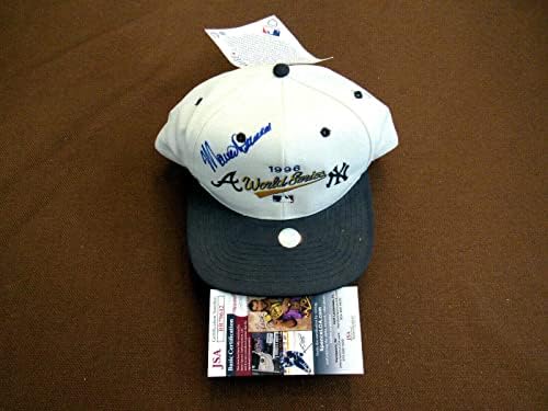 Mariano Duncan 1996 Wsc Ny Yankees İmzalı Otomatik 1996 Dünya Serisi Kap Şapka Jsa İmzalı Şapkalar