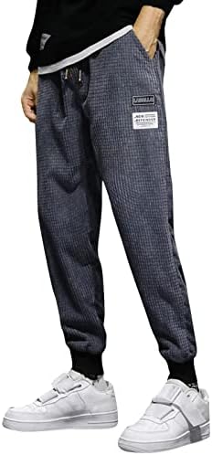Erkek Rahat Harlan Pantolon Parça Manşet Dantel-up Düz Renk egzersiz pantolonları Cep Sarong Pantolon Erkekler