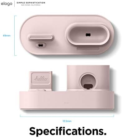 AirPods 3. Nesil, AirPods Pro 1. ve 2. Nesil, iPhone, Apple Watch için Tasarlanmış Apple Ürünleri için elago 3'ü 1