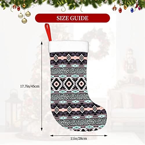 CUTEDWARF Kızılderili Patterns5 Noel Çorap Noel Ağacı Süsleri Noel Çorap Noel Tatili Parti Hediyeler için 18 İnç