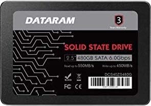 Dataram 480 GB 2.5 SSD Sürücü Katı Hal Sürücü ile Uyumlu ASROCK AB350M PRO4