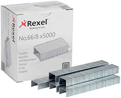 Rexel No. 66 / 8 mm Ağır Hizmet Tipi Zımbalar, 40 Sayfaya kadar Zımbalama için, Rexel Giant ve Goliath Zımbalayıcılarla