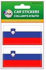 2 Slovenya ülke bayrağı küçük otomobil tampon çıkartmaları çıkartmaları kümesi ... 1 3/8 X 2 3/4 inç ... Pakette yeni
