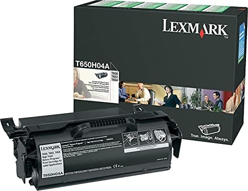 Lexmark T650h04a Yüksek Verimli Toner Kartuşu, Siyah-Perakende Ambalajında