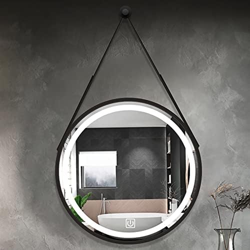 Kordon,Dokunmatik Anahtar,Kısılabilir Ayna ile Işıklı Yuvarlak Banyo Aynası.Banyo Aynası Tek Tuşla Buğu Çözme İşlevine