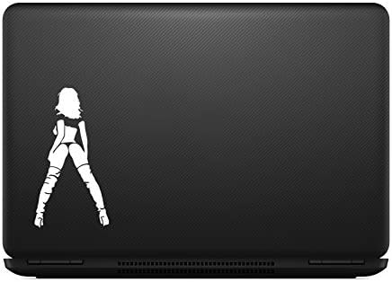 Uygun Fiyatlı Max Çıkartmaları Seksi Kız Siluet Sticker Çıkartma Dizüstü Araba Dizüstü 5.5 (Beyaz)