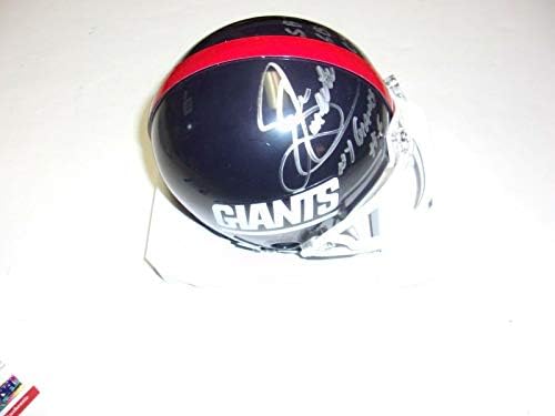 Sean Landeta New York Giants 2x Süper Kase Şampiyonu Jsa / coa İmzalı Mini Kask - İmzalı NFL Mini Kasklar