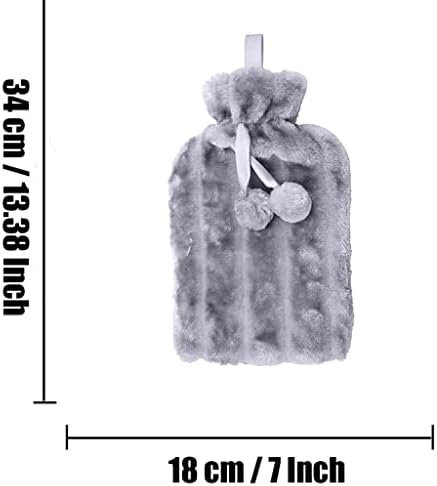 EYHLKM Sıcak Su şişe çantası Peluş Yumuşak Kapak Hayvan el ısıtıcı Kapak Ev sıcak su deposu Doğal Sıcaklık (Renk: