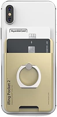AAUXX UMS-IR03PKBL2 iRing Pocket 2, Akıllı Telefon Düşmesini Önleme, Güvenlik Kavrama ve Taşınabilir Stant, Siyah