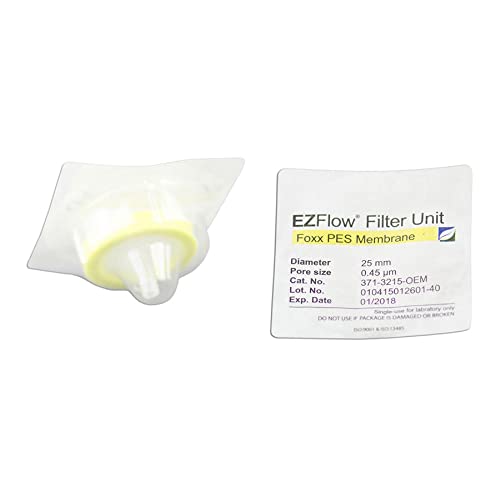 Foxx Life Sciences 371-3215-OEM PES EZFlow Şırınga Filtresi, Steril, 25 mm Çapında.45 µm Gözenek Boyutu (100'lü Paket)