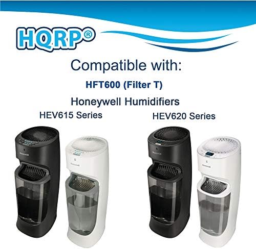 HQRP 2-Pack Fitil Filtresi ile Uyumlu Honeywell HEV615 HEV620 HEV615B HEV615W HEV620B HEV620W HEV-615 HEV-620 HEV-615B