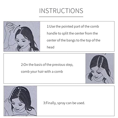 4 ADET Saç Tarağı, Z şekli Geniş Diş Tarağı, Uzun Saç Stili Tarağı, Taşınabilir Anında Şekillendirme, Bakım Tutacağı