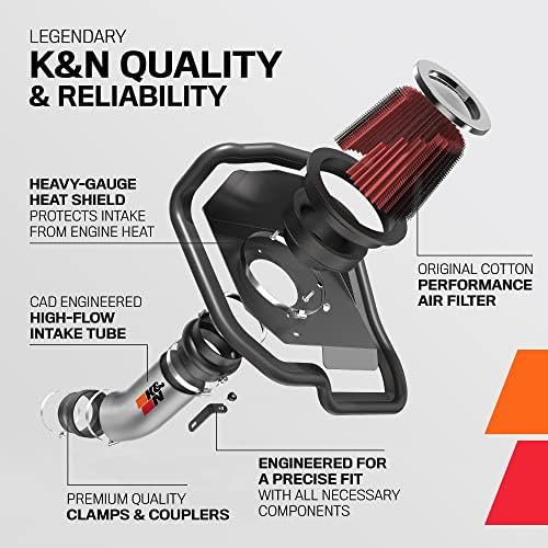 K & N soğuk hava girişi Kiti: Hızlanma ve motor hırıltısını artırın, beygir gücünü 9hp'ye kadar artırması garanti