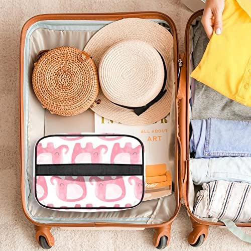 yoyoAmoy Seyahat makyaj çanta düzenleyici, Su Geçirmez Kozmetik tuvalet saklama saplı çanta, Büyük Makyaj Çantası