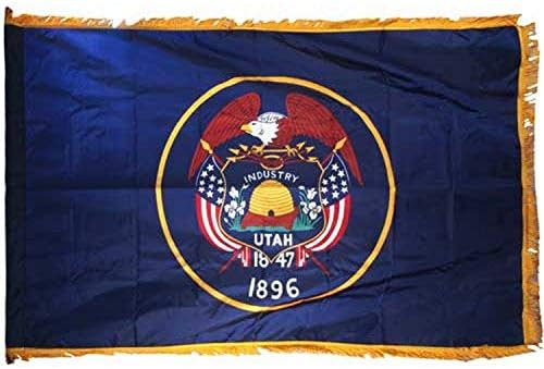Online Mağazalar Utah Naylon Bayrak Kapalı Direk Etekli ve Saçaklı, 3'e 5 Fit