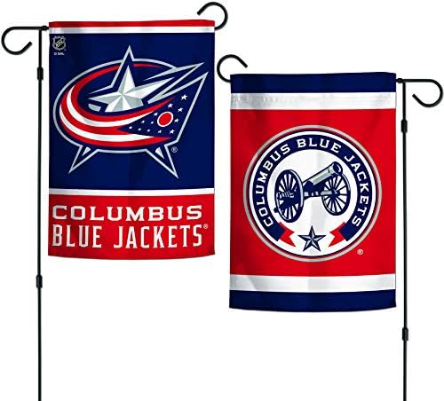 WinCraft NHL Columbus Mavi Ceketler 12x18 Bahçe Tarzı 2 Taraflı Bayrak, Bir Boyut, Takım Rengi