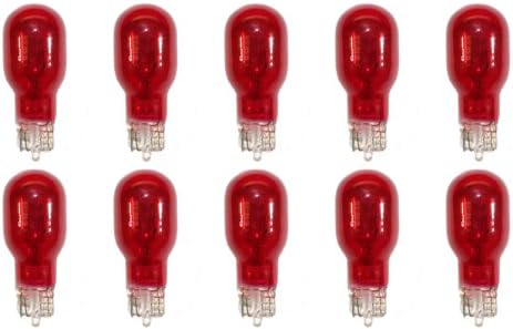 CEC Industries 906R (Kırmızı) Ampuller, 13,5 V, 9,315 W, W2.1x9.5d Taban, T-5 şekli (10'lu kutu)