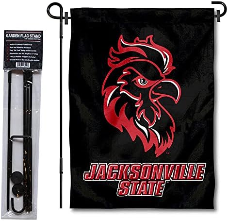 JSU Gamecocks Siyah Bahçe Bayrağı ve Bayrak Standı direk tutucu Seti