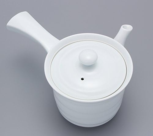 Hasami Gereçleri 04-108 Ichisei Çömlekçilik Teknikli Beyaz Porselen Çaydanlık (Ami'li)