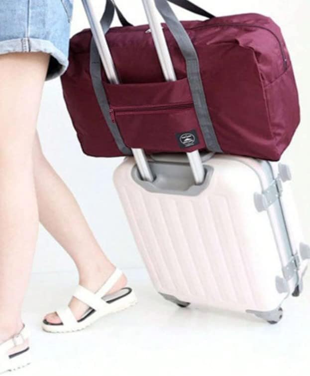 Su geçirmez Seyahat Çantaları - Büyük Katlanır Bagaj saklama çantası ambalaj küpleri Bavul Organizatörleri ile Seyahat