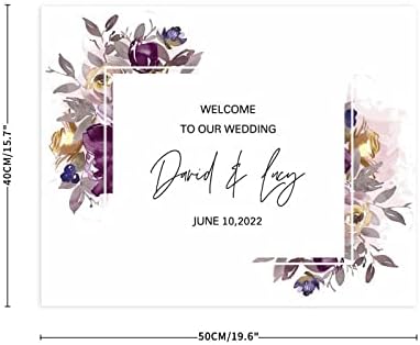 Düğünümüze Hoş Geldiniz Düğün Resepsiyon Posteri Ayçiçekleri Çiçek Düğün Partisi Afişi Tören için Özelleştirilmiş