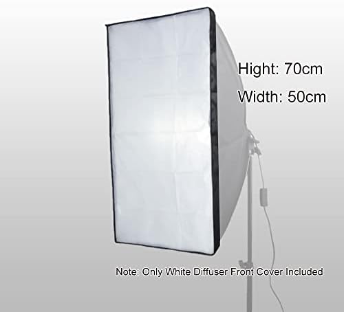 50x70 Beyaz Difüzör Ön Kapak 20x28 inç 20' x 28 ' inç / 50x70 cm Taşınabilir Dikdörtgen Şemsiye Softbox Yumuşak Kutu