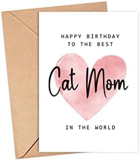 Dünyanın en iyi Kedi Annesine Doğum Günün Kutlu Olsun Kartı-Kedi Anne Doğum Günü Kartı-Kedi Anne Kartı-Anneler Günü