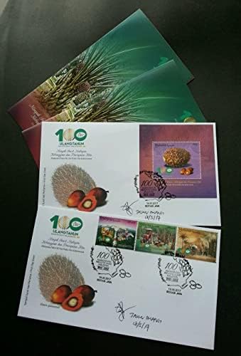 Malezya, Palmiye Yağı Endüstrisinin 100. Yıldönümünü Kutladı 2017 Meyve (FDC Çifti) * İmzalandı