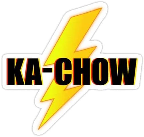 H & S (2'li paket) Ka Chow-Lightning McQueen Sticker Vinil TAMPON çıkartması için Araba / Dizüstü / Şişe / Su Geçirmez