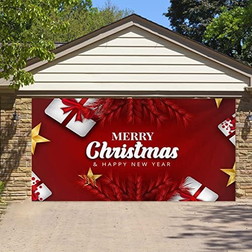 Noel Açık Garaj Kapısı Goblen Kumaş Tatil Parti Dekorasyon Arka Plan Bez Eşleşen Asılı Bez Çok Boyutlu Parti Aralık