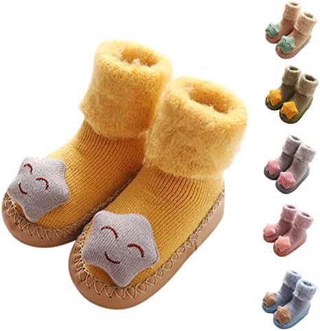Bebek Ayakkabıları Kız Sonbahar ve Kış Sevimli Çocuk bebek ayakkabısı Erkek ve Kız Düz Alt Kat Çorap Ayakkabı Kaymaz