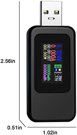 PYP6d6 USB Güç Ölçer Dc 4-24V 5A LCD USB A&C Gerilim Akım Ekran USB Test Cihazı Multimetre Test Hızı Şarj Kabloları