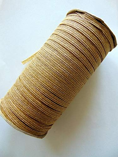 Altın ışıltı sıska elastik, 1/4 Örgülü elastik, Dikiş malzemeleri, zanaat kaynağı, DIY kafa bandı elastik, zanaat