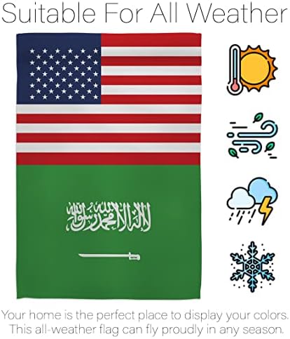 Dünya Kupası Suudi Arabistan ABD Dostluk Afiş Duvar Sanatı Bayrak Direkleri Dış Ev Standı Dış Mekan Süslemeleri Bahçe
