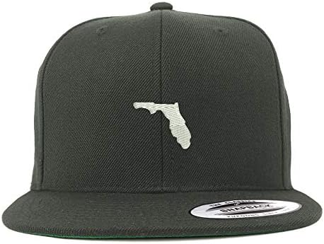 Trendy Giyim Mağazası Flexfit XXL Florida Eyaleti işlemeli Yapılandırılmış Flatbill Snapback Kap
