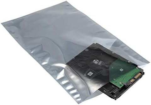 uxcell Antistatik Kalkan koruyucu Çanta, Düz Üstü Açık Anti Statik Çanta Elektronik Cihazlar için, 8x13 inç(200x330mm),